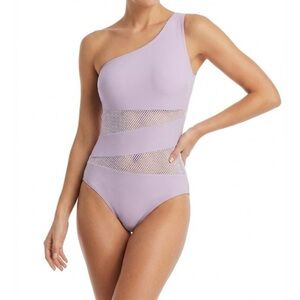 Carmen Marc Valvo Women’s One-Piece Swimsuit Size 6 One Shoulder